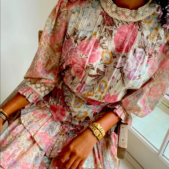 SOLD! Brand New! LoveShackFancy Lorelei Dress in DewDrop - Picture 2 of 7